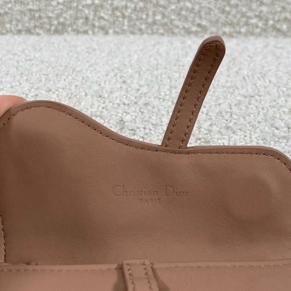 Authentic Pre-Owned Christian Dior Leather Saddle Nano Matte Dusty Rose - Picture 5 of 16